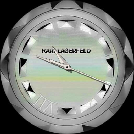 Karl Lagerfeld Round Stainless Steel 1005