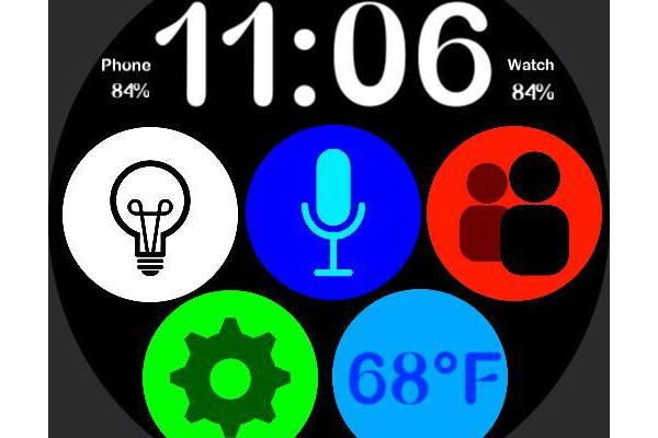 Bubbles - 5 app shortcuts / night light / custom-made icons