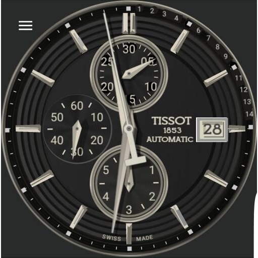 Tissot Veloci-T "German" Silver ~ Contrast Tap
