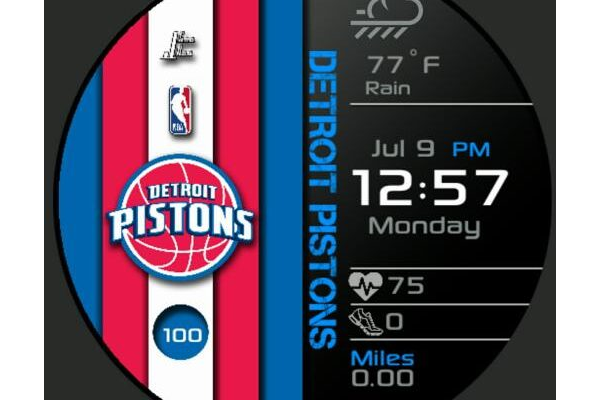 Pistons Striped Digital