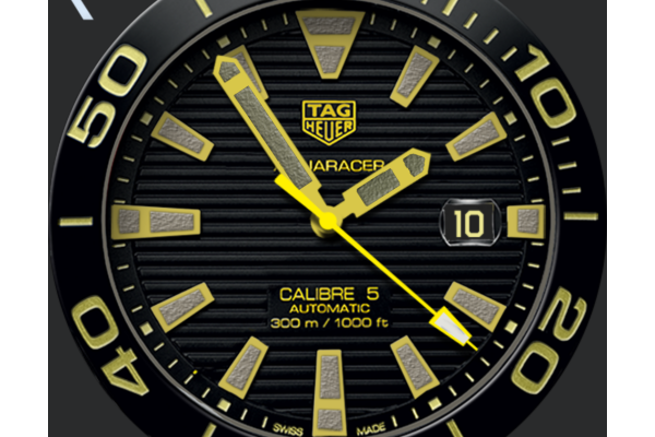 Tag Aquaracer Ceramic 300m - black/yellow
