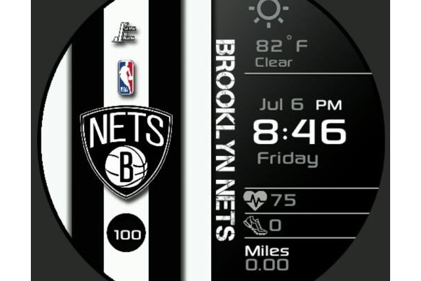 Nets Striped Digital