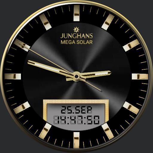 Junghans Mega Solar Black & Gold