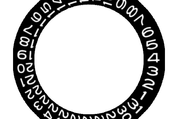 Date wheel 3 and 4 o clock pack