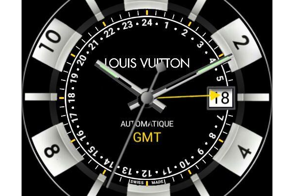 Louis Vuitton Tambour Black GMT Q113K