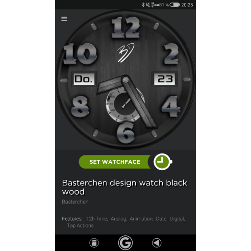Basterchen design watch black wood
