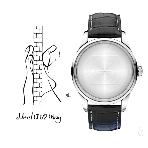 Meet You Half Way (Minimal Watch Face design)