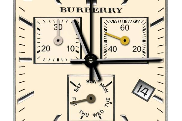 Bvrberry Chronograph Square Watch
