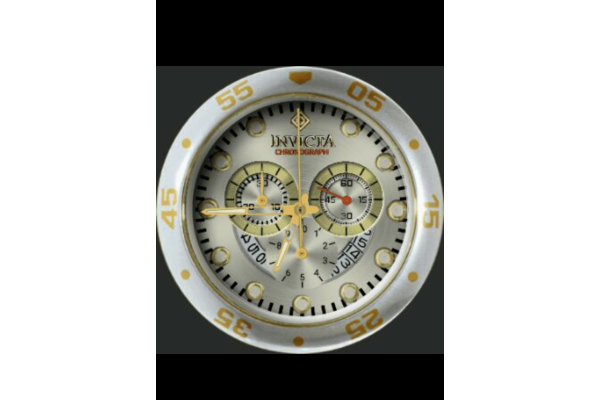 Invicta Silver Gold With Dim