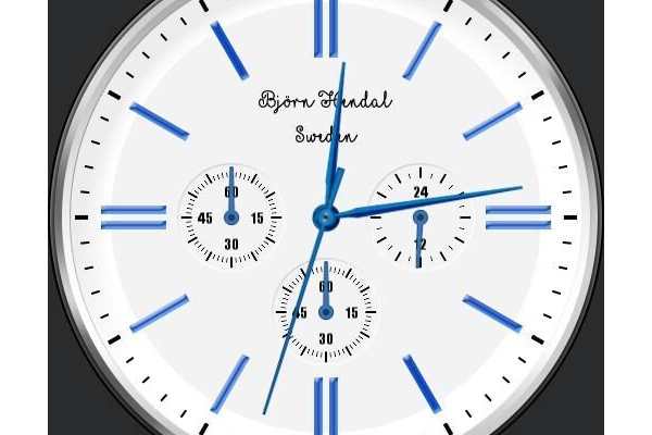 Björn Hendal Chronograph Steel "Varberg"