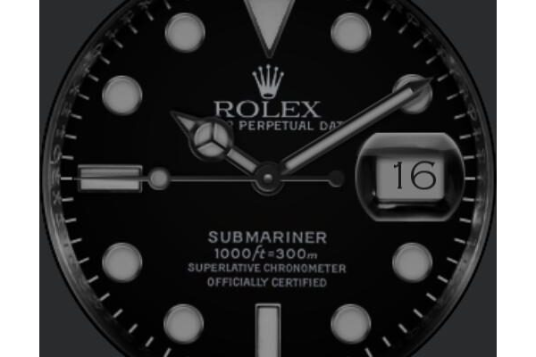 Black illum Rolex