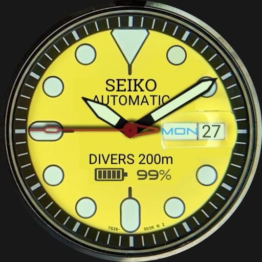 SEIKO DIVERS YELLOW