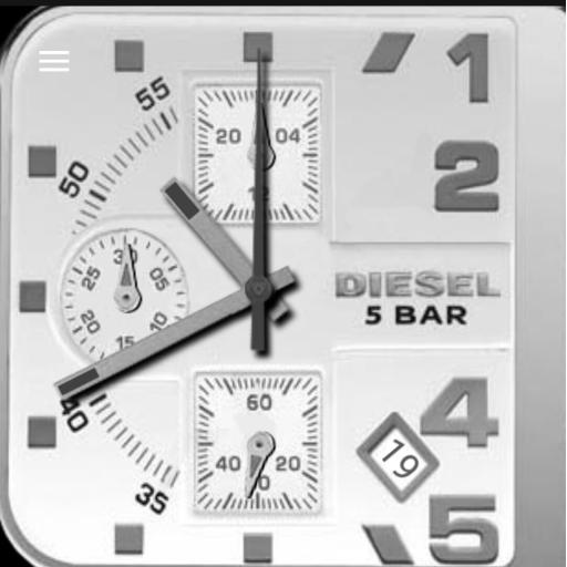 Diezel Large Square Watch