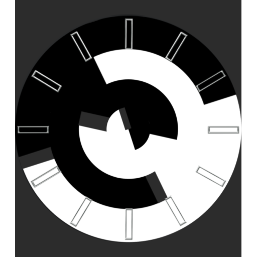 Black and White Circles with hands