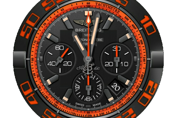 Orilama watch 132 Breitling Chronomat 44 Raven