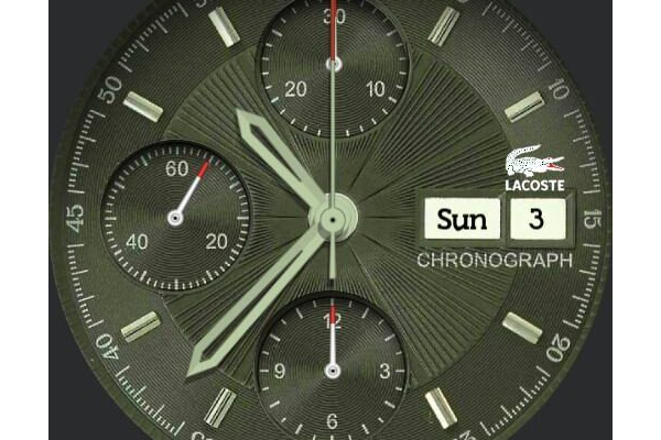 Lacoste army green chrono
