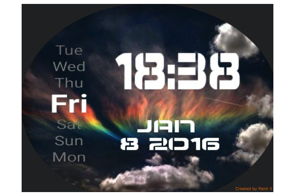Rainbow clouds