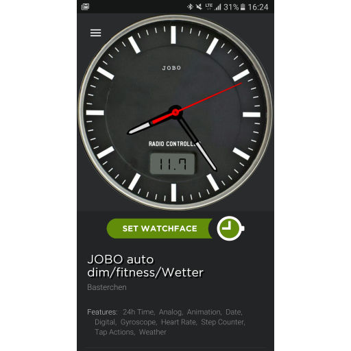 JOBO auto dim/fitness/weather