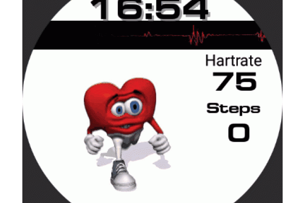 Animated runners watch