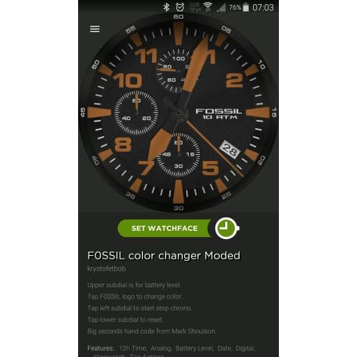 F0SSIL ChronoColor Changer Moded