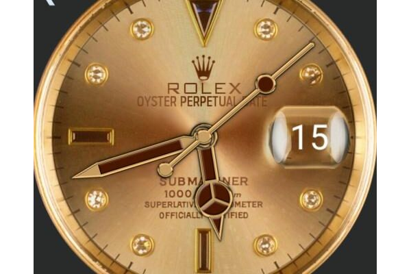ROLEX GOLD N BROWN