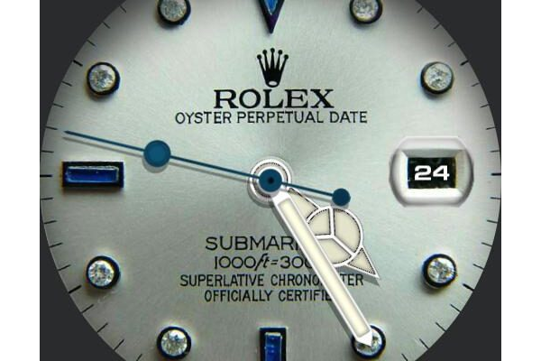 Rolex submariner blue marker