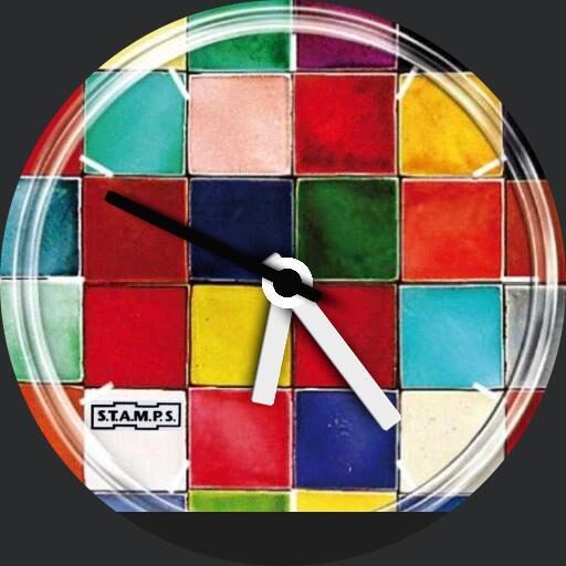 Montre Stamps Glazed Tile