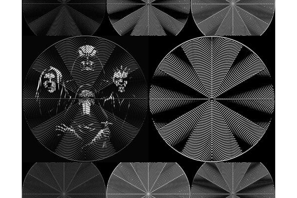 Backgrounds 12 Segments Transparent Chrome and Metal (7 parts)