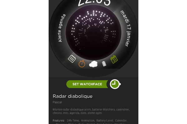 Montre radar diabolique