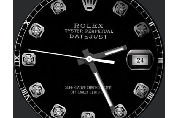 Rolex black date just diamond