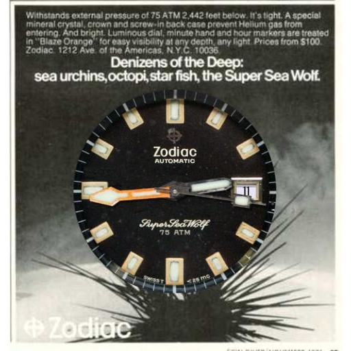 Vintage Zodiac Super Sea Wolf Tribute
