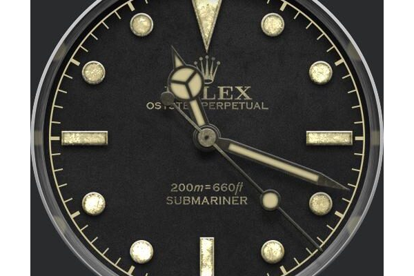 JC Dalisey's Rolex Vintage Submariner dim options and zoom