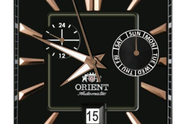 orient automatic watch face