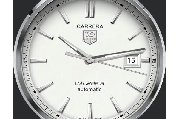 TAG HEUER silver Carrera cal 5