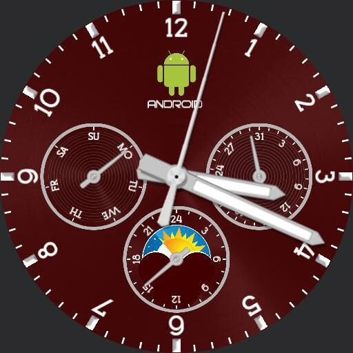 Android Day / Date Colour Change Watch