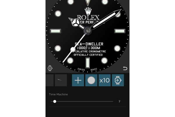 Roflex Sea-Dweller (No bezel, with dimmed mode)