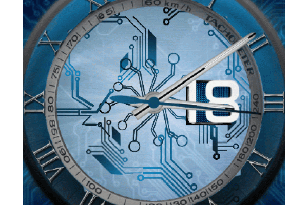 Simple circuit board clock v 1.1