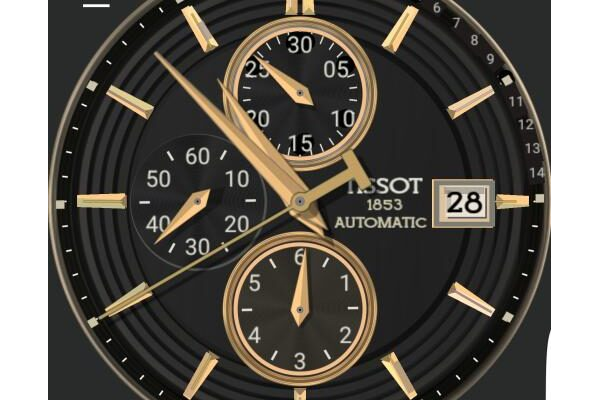 Tissot Veloci-T Rose Gold ~ Contrast Tap