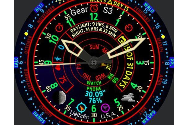 Sundial 24 Hour Gear S3