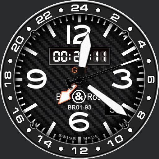 Bell & Ross 01-93 Custom Digital by QWW