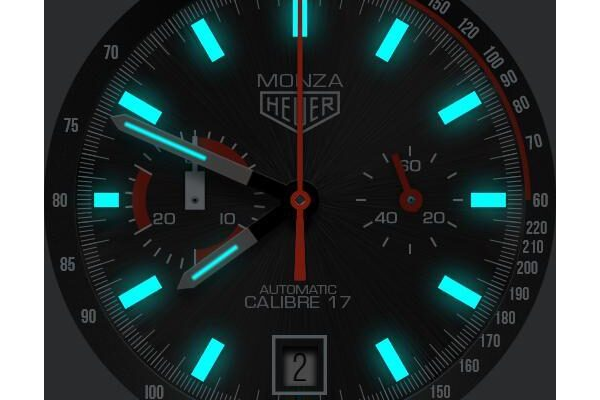 TAG JC's Heuer Monza Chronograph slo glo options