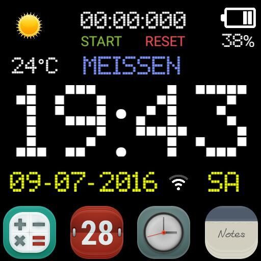 Color Clock Digital