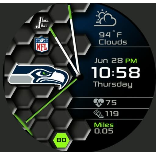 Seahawks Hexagon by JSooHoo