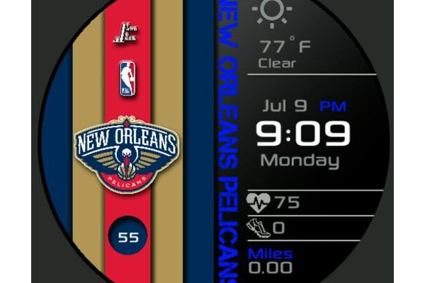 Pelicans Striped Digital