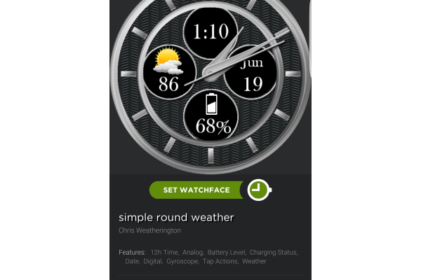 Simple Round Weather