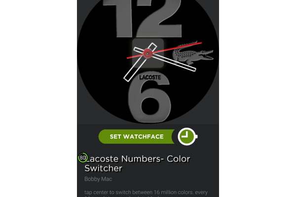 Lacoste Numbers Tribute with Color Switcher