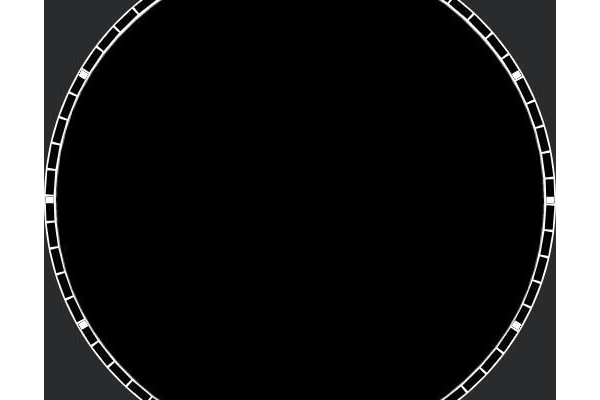 Hollow marker ring - font based