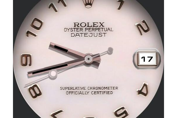 Rolex date just salmon