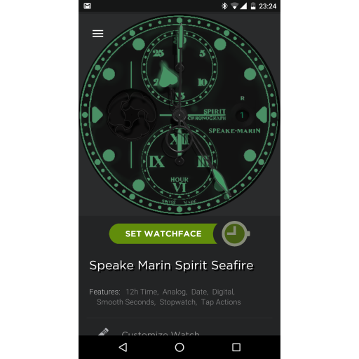 Speake-Marin Spirit Seafire dimmed