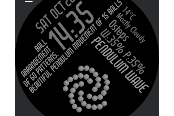 Pendulum Wave 1 minute Sync & 60 images